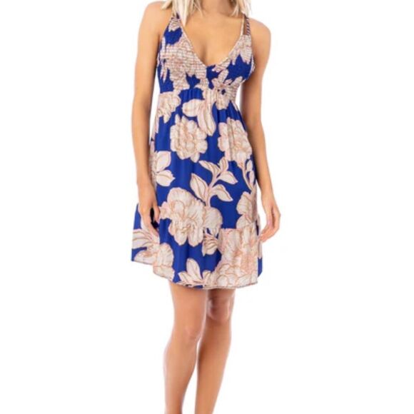 MAAJI Dress Women Large Bouquet Jessy Floral Short Coverup Boho - Picture 2 of 11